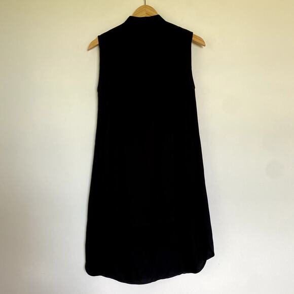 ATM Anthony Thomas Melillo Sleeveless Pintuck Tuxedo Dress in Black XS - Picture 6 of 6
